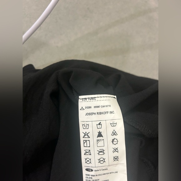 Joseph Ribkoff Women’s Tunic Top 10 Black Pockets Buttons V Neck - Picture 5 of 11